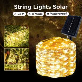 WELPUR Lampu Hias String Lights Solar Power Waterproof 200LED 22M - LISM-11
