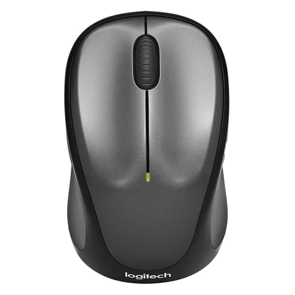 Logitech Mouse Wireless Comfortable Feel 2.4GHz 1000 DPI - M235 Gambar produk Logitech Mouse Wireless Comfortable Feel 2.4GHz 1000 DPI - M235