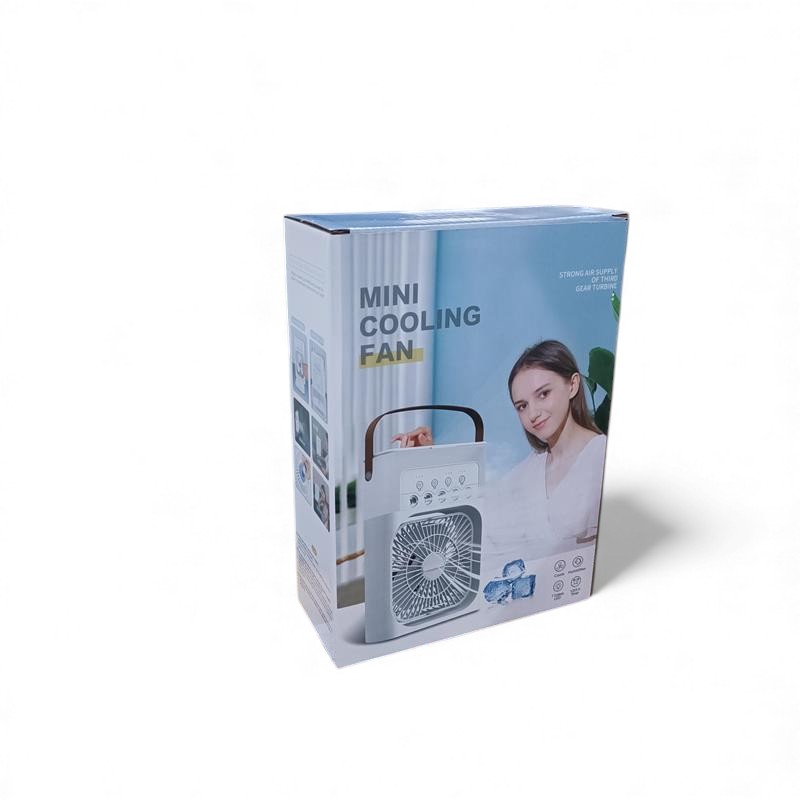Mabron Air Cooler Mini Fan AC 3 Speed Kipas Penyejuk Ruangan 600ml - MB-60 Gambar produk Mabron Air Cooler Mini Fan AC 3 Speed Kipas Penyejuk Ruangan 600ml - MB-60