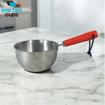 Gambar produk One Two Cups Panci Susu Mini Pan Stainless Steel 410 Dual Drainage 400ml - HK1