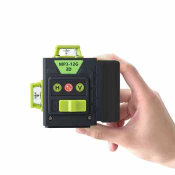 Gambar produk MAXLIGHT Laser Level Self Leveling 3D 360 Degree 12 Line 520nm 2400mAh - MP3-12G