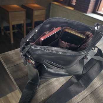 Gambar produk Rhodey Tas Selempang Pria Kulit PU Leather Shoulder Crossbody Bag - BD-27
