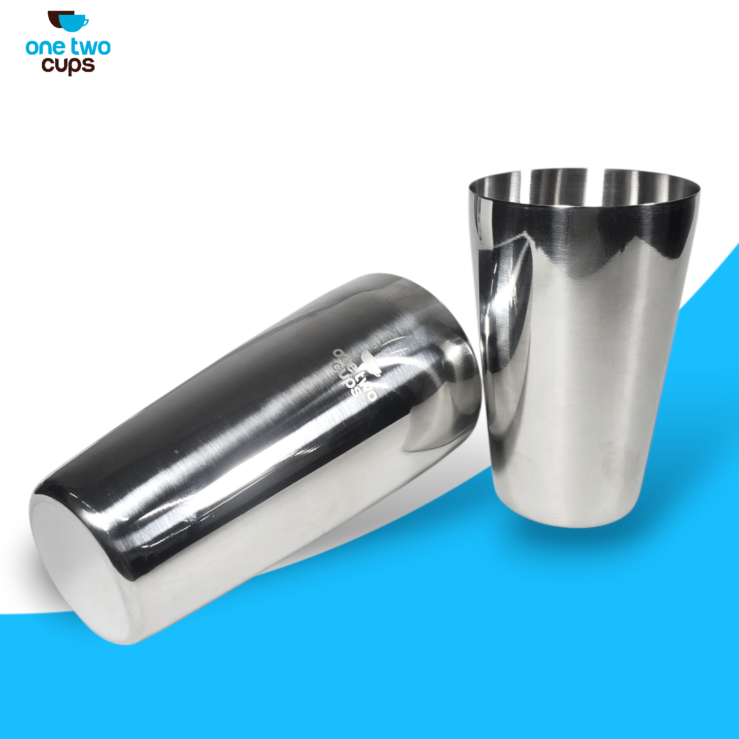 One Two Cups Cocktail Shaker Boston Stainless Steel 201 550/850ml - ZH-58 Gambar produk One Two Cups Cocktail Shaker Boston Stainless Steel 201 550/850ml - ZH-58