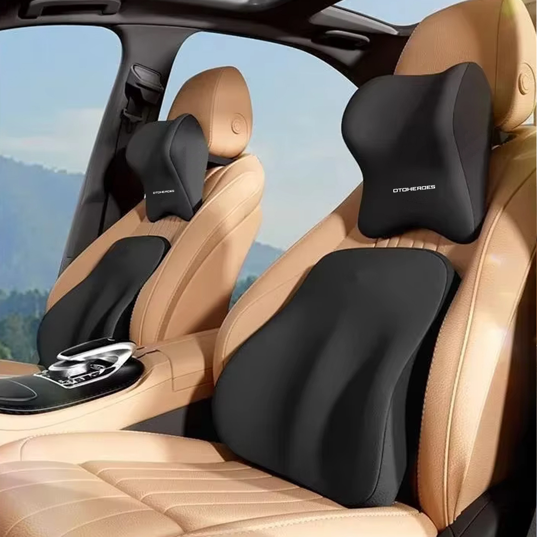 OTOHEROES Bantal Leher Mobil Ergonomis Memory Foam Car Headrest Pillow - DK-2 Gambar produk OTOHEROES Bantal Leher Mobil Ergonomis Memory Foam Car Headrest Pillow - DK-2