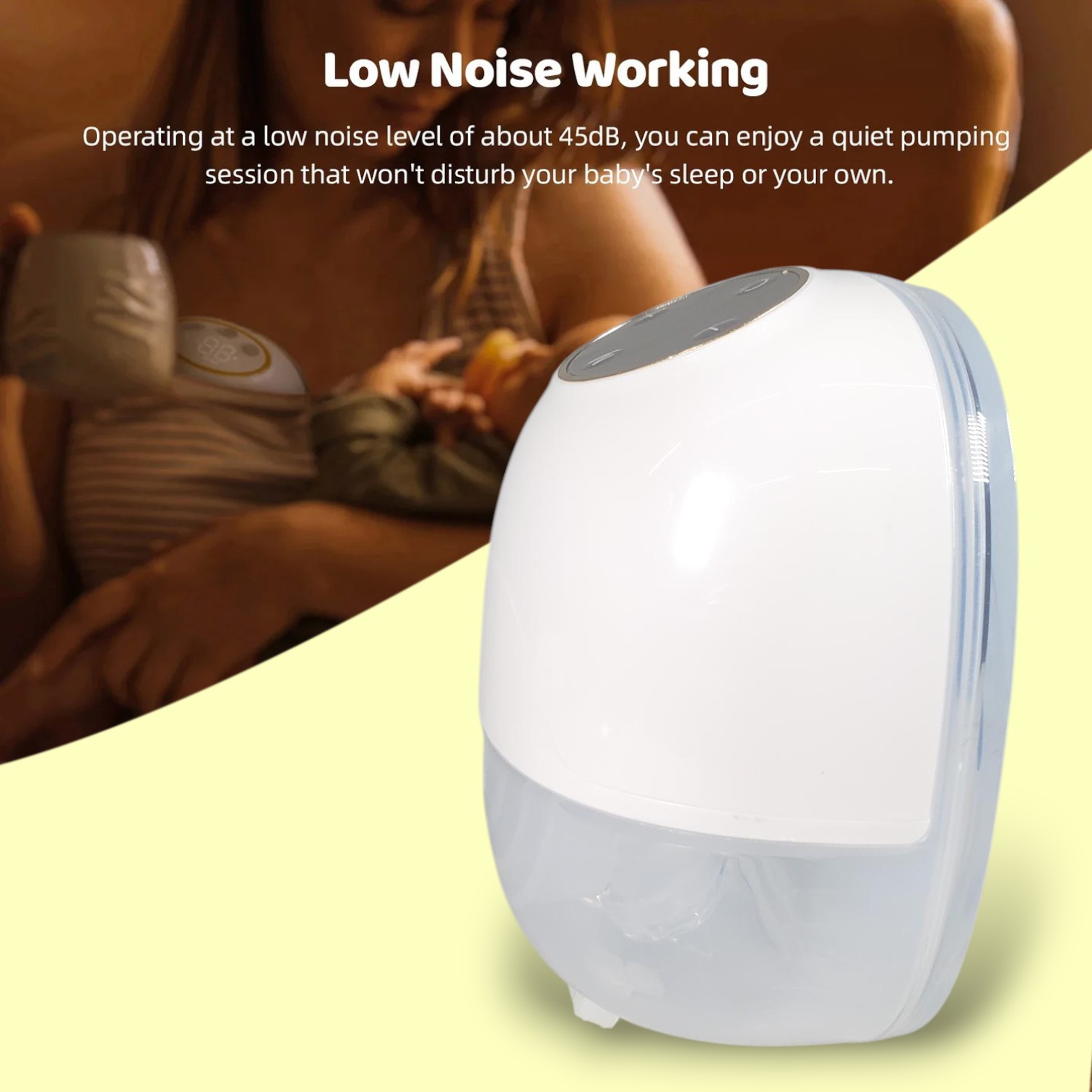 SUCHAN Pompa ASI Bayi Elektrik Wearable Breast Milk Pump 180ml - F1 Gambar produk SUCHAN Pompa ASI Bayi Elektrik Wearable Breast Milk Pump 180ml - F1