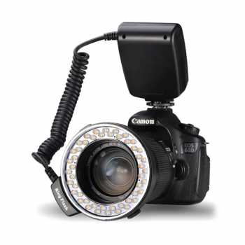 Gambar produk CAMOLO Macro Ring Flash LED 3in1 Color 1500-3000K for DSLR Camera - RF-550D