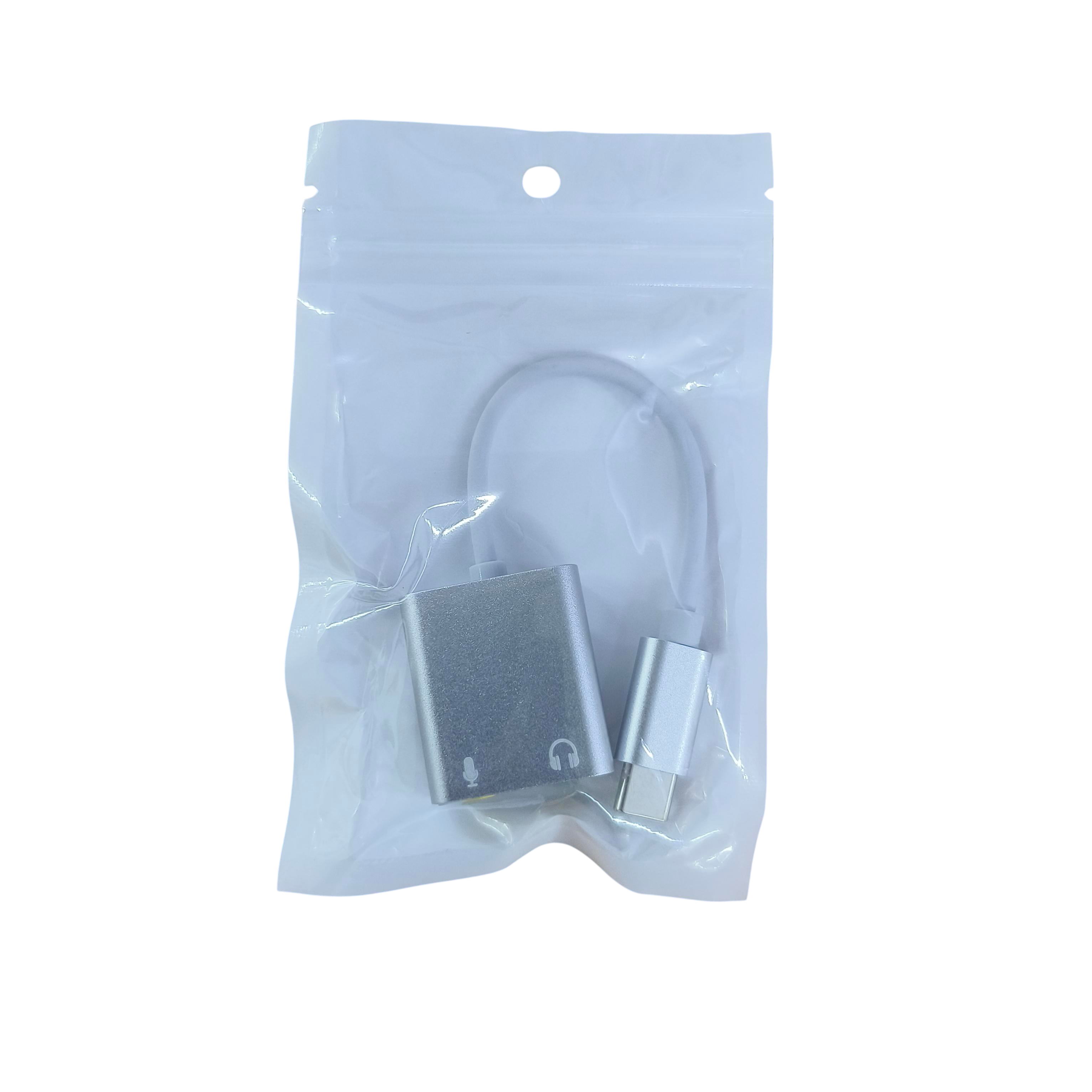 Woopower External USB Type C Sound Card 3.5mm AUX & Microphone - MU1 Gambar produk Woopower External USB Type C Sound Card 3.5mm AUX & Microphone - MU1