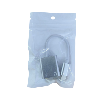 Gambar produk Woopower External USB Type C Sound Card 3.5mm AUX & Microphone - MU1