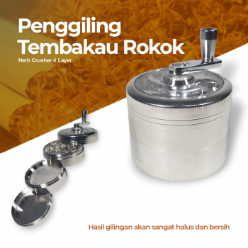 ISHOWTIENDA Grinder Penggiling Tembakau Rokok Herb Crusher 4 Layer - LST-25