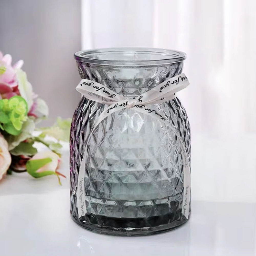 Lewei Vas Bunga Kaca Bening Estetik Crystal Nova Glass Flower Vase - GL03 Gambar produk Lewei Vas Bunga Kaca Bening Estetik Crystal Nova Glass Flower Vase - GL03