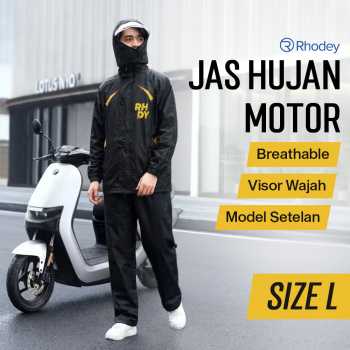 Rhodey Jas Hujan Setelan Motor Visor Polyester Waterproof Raincoat - ZY-8119