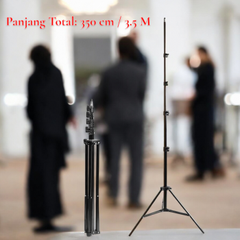 TaffSTUDIO Portable Tripod Light Studio 1/4 Thread 5 Section 350cm - 350E