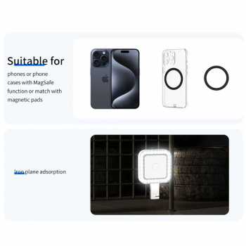 Gambar produk CAMOLO Lampu Fill Light Magnetic 3in1 Color Flip Design 300mAh 3W - V18