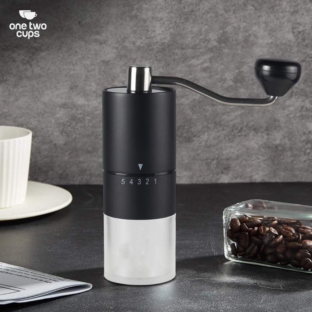 One Two Cups Alat Penggiling Kopi Manual Coffee Grinder Adjustable - G5 Gambar produk One Two Cups Alat Penggiling Kopi Manual Coffee Grinder Adjustable - G5