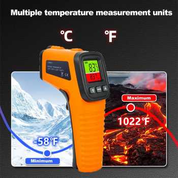 Gambar produk Anseny Termometer Industrial Digital Thermogun Infrared Dual Color LCD - CX6014