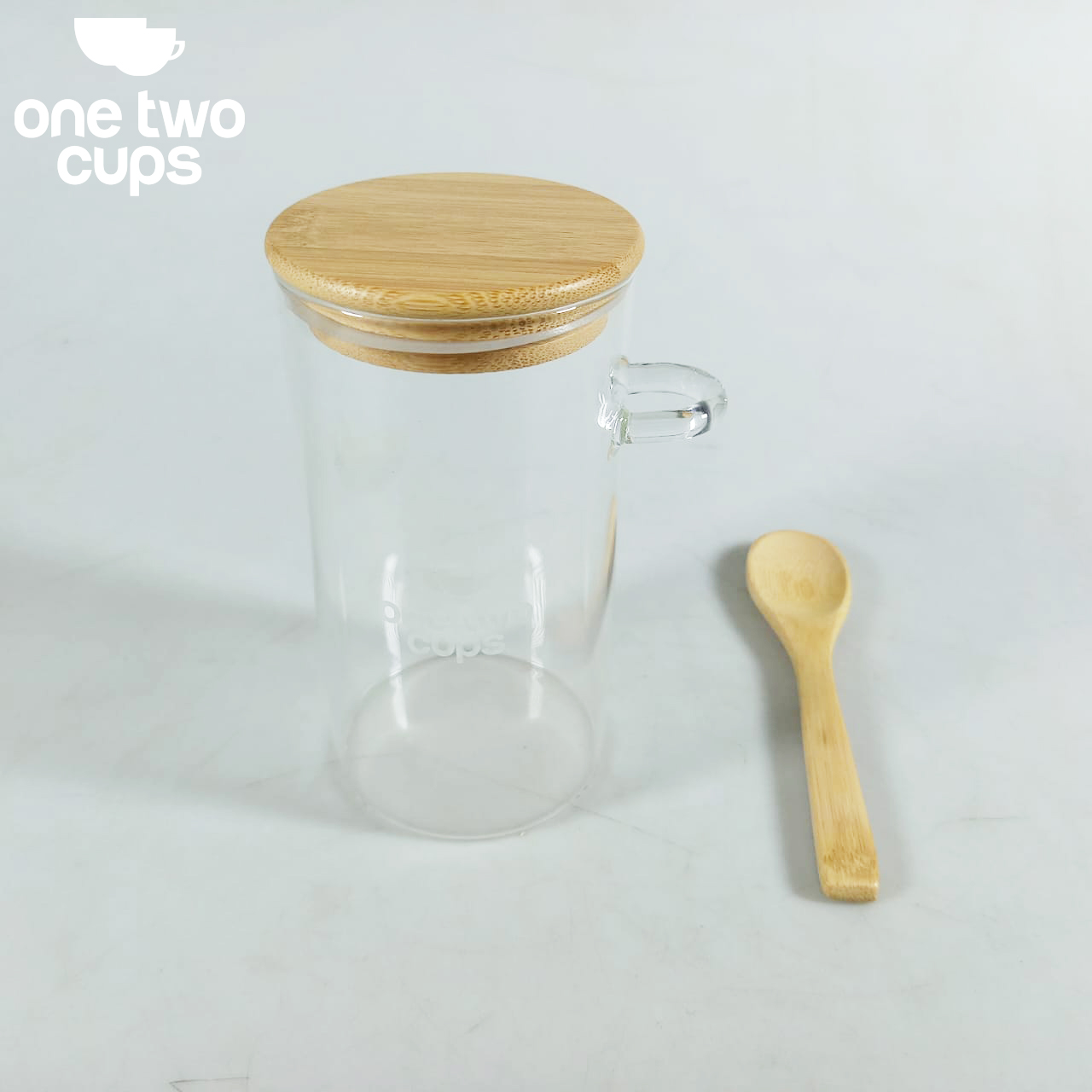 One Two Cups Toples Kaca Penyimpanan Makanan Storage with Bamboo Lid 350ml - FM-LD1 Gambar produk One Two Cups Toples Kaca Penyimpanan Makanan Storage with Bamboo Lid 350ml - FM-LD1