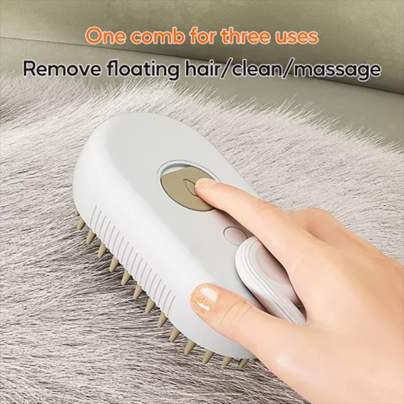 Ciput Sisir Bulu Hewan Pet Comb Cat Dog Spray Massage Grooming Comb - INU180 Gambar produk Ciput Sisir Bulu Hewan Pet Comb Cat Dog Spray Massage Grooming Comb - INU180