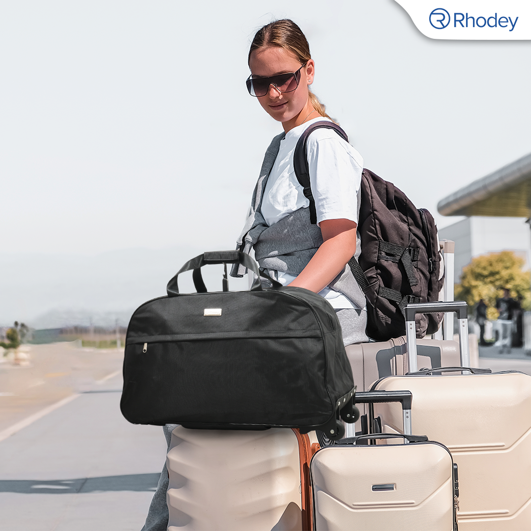 Rhodey Tas Koper Duffle Travel Bag with Trolley Size L Gambar produk Rhodey Tas Koper Duffle Travel Bag with Trolley Size L