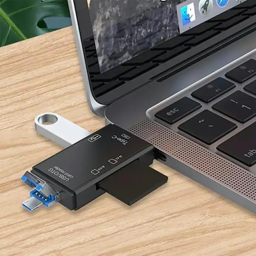 Gambar produk Elough Card Reader 6in1 Type C Micro USB 3.0 OTG SD MicroSD - EL-61