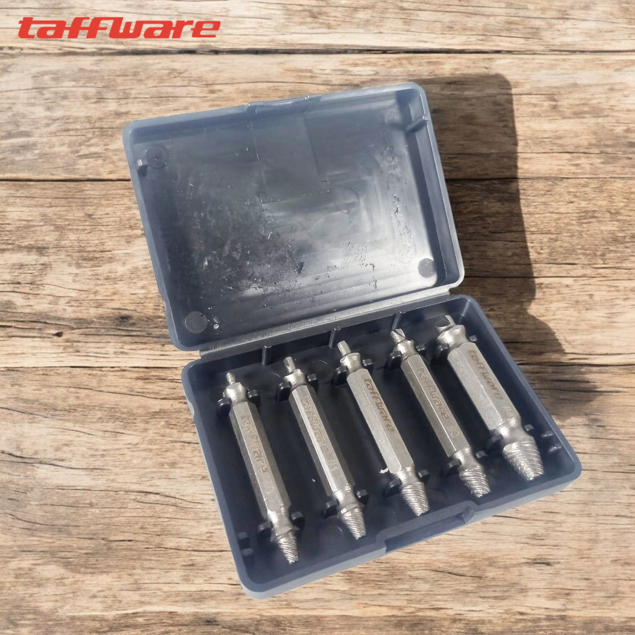 Taffware Set Mata Bor Extractor Broken Screw Remover 5 PCS - TL105 Gambar produk Taffware Set Mata Bor Extractor Broken Screw Remover 5 PCS - TL105