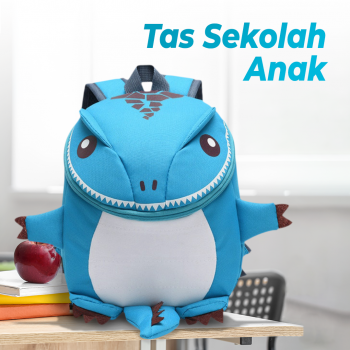 Gambar produk SUNEIGHT Tas Ransel Sekolah Anak Backpack School Bag Model Dinosaur - AD8765