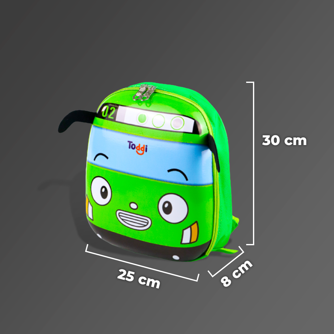 Toddi Tas Ransel Sekolah Anak Backpack Model Bus Tayo - E-300 Gambar produk Toddi Tas Ransel Sekolah Anak Backpack Model Bus Tayo - E-300