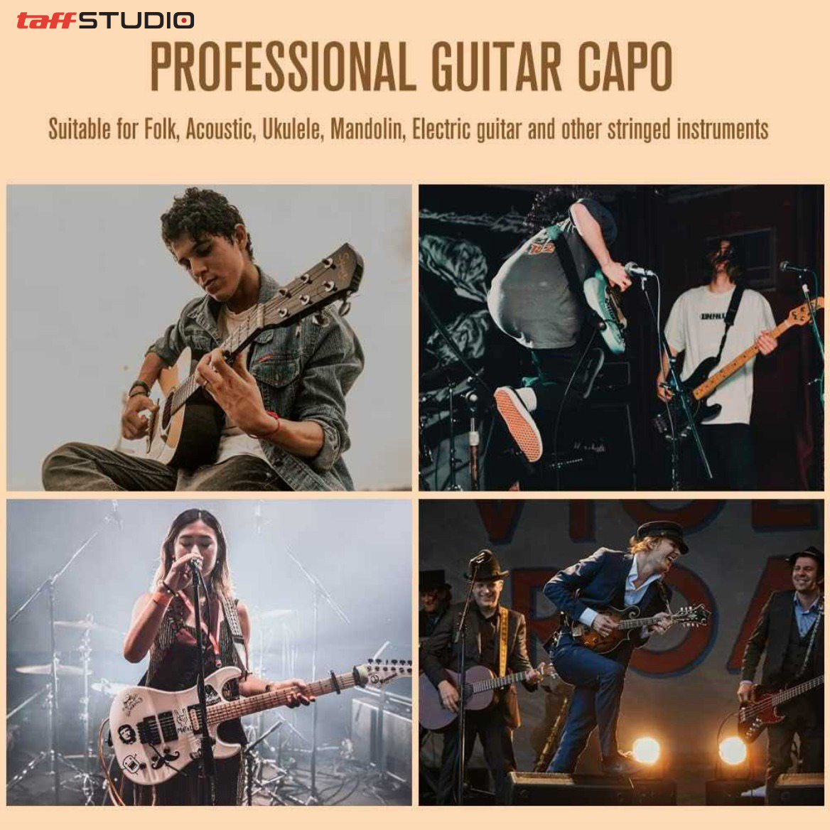 TaffSTUDIO Capo Gitar Zinc Alloy Bridge Pin Remover - QBJ Gambar produk TaffSTUDIO Capo Gitar Zinc Alloy Bridge Pin Remover - QBJ