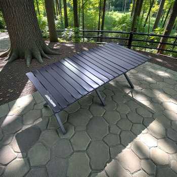 TaffSPORT Meja Lipat Portable Camping Table Foldable Carbon Steel - ST12