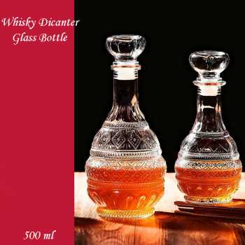 Temkin Whisky Decanter Glass Bottle Liquor Scotch Luxury Pagoda - C25