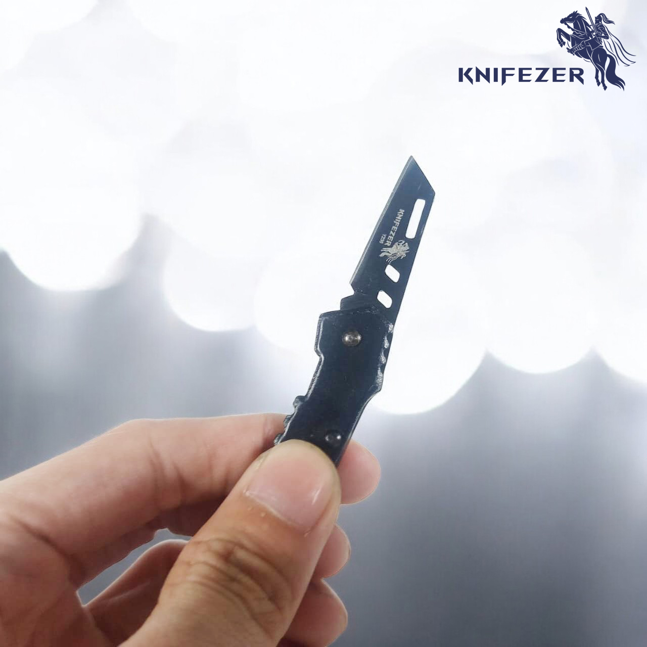 KNIFEZER Pisau Saku Lipat Mini Portable Keychain Survival Knife - Y238 Gambar produk KNIFEZER Pisau Saku Lipat Mini Portable Keychain Survival Knife - Y238