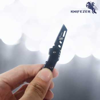 Gambar produk KNIFEZER Pisau Saku Lipat Mini Portable Keychain Survival Knife - Y238