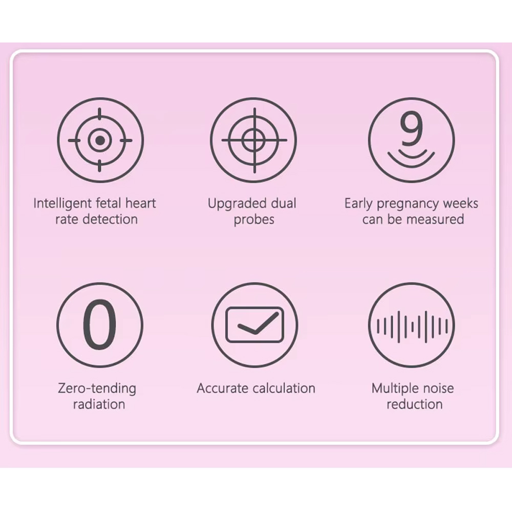 Mafabe Alat Deteksi Jantung Janin Fetal Doppler Heartrate Handheld - TX-103 Gambar produk Mafabe Alat Deteksi Jantung Janin Fetal Doppler Heartrate Handheld - TX-103