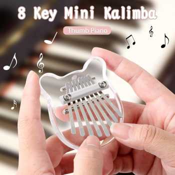 LUMINA Kalimba Mini Thumb Piano Musical Toys 8 Note Sound Acrylic - CK-22