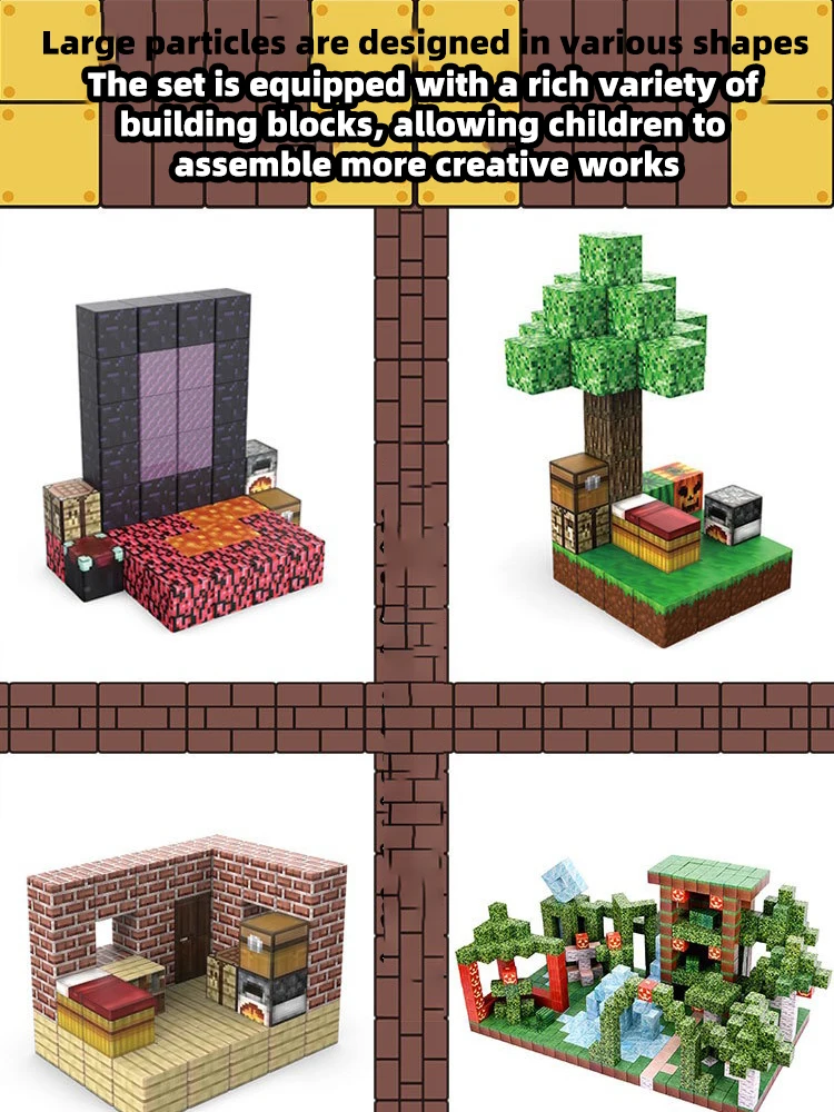 BLB Balok Susun Magnetik Edukatif Anak 3D DIY Magnetic Blocks 100 PCS - BBL3D Gambar produk BLB Balok Susun Magnetik Edukatif Anak 3D DIY Magnetic Blocks 100 PCS - BBL3D