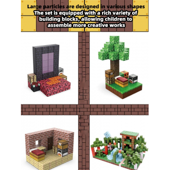 Gambar produk BLB Balok Susun Magnetik Edukatif Anak 3D DIY Magnetic Blocks 100 PCS - BBL3D