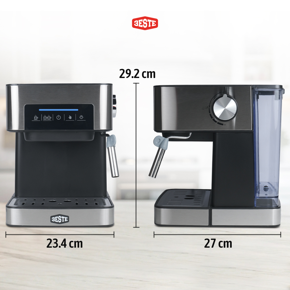 Trieste Mesin Kopi Espresso Coffee Maker Frothing 20 Bar 850W 1.6L - CM6863 Gambar produk Trieste Mesin Kopi Espresso Coffee Maker Frothing 20 Bar 850W 1.6L - CM6863
