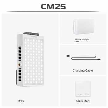 Gambar produk ZHIYUN CINEPEER Lampu Fill Light Fotografi LED 3in1 Color 4000mAh 25W - CM25