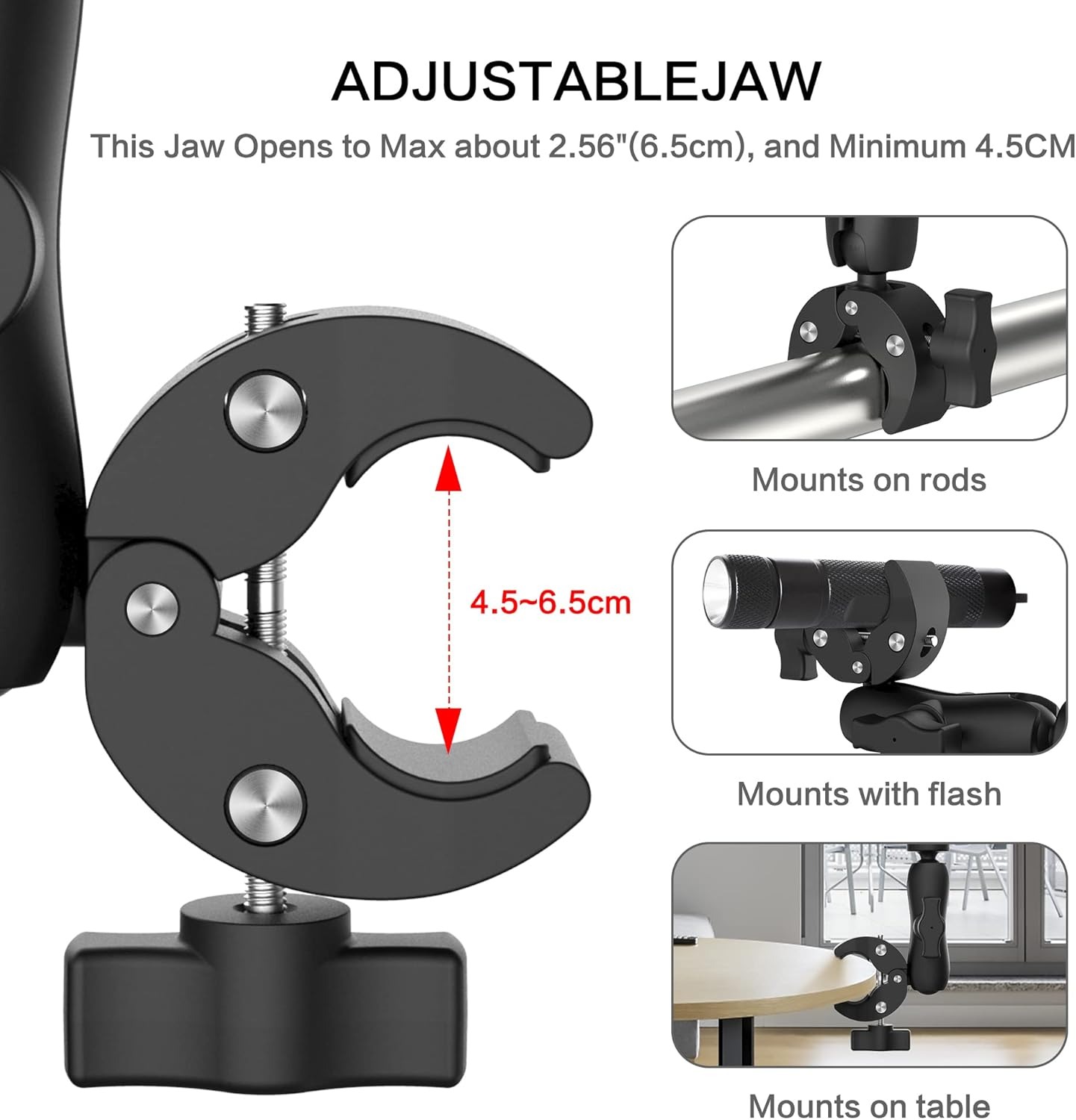 Fahliso Clamp Holder Action Camera Motorcycle Handlebar 1/4 Inch - FH-14 Gambar produk Fahliso Clamp Holder Action Camera Motorcycle Handlebar 1/4 Inch - FH-14