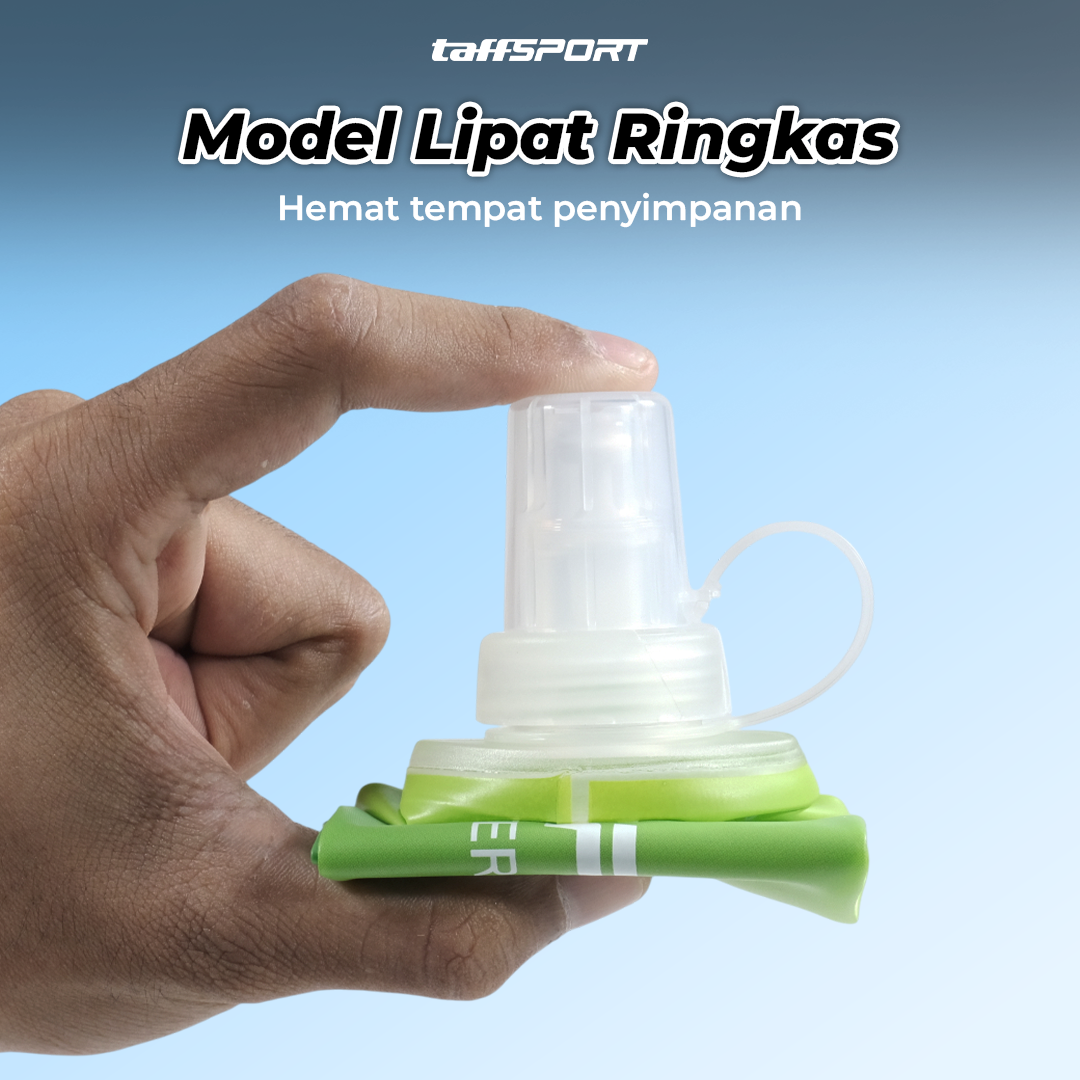TaffSPORT Botol Minum Soft Flask Foldable Sport Water TPU 250ml - TF-25 Gambar produk TaffSPORT Botol Minum Soft Flask Foldable Sport Water TPU 250ml - TF-25
