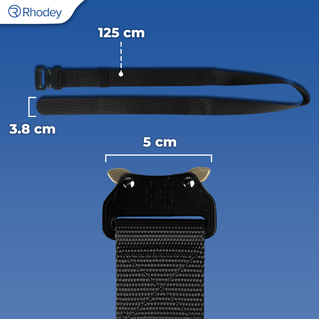 Rhodey Tali Ikat Pinggang Canvas Nylon Army Military Tactical 125cm - MU056 Gambar produk Rhodey Tali Ikat Pinggang Canvas Nylon Army Military Tactical 125cm - MU056