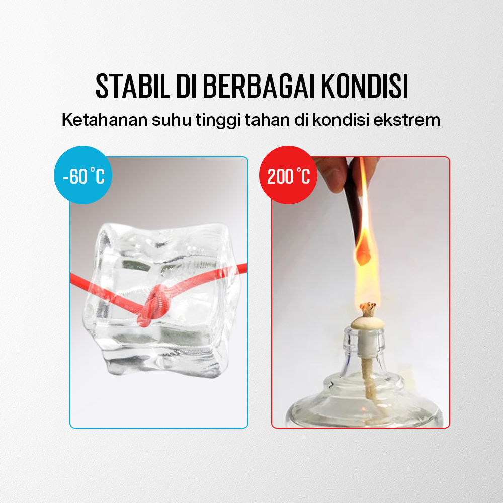 Gambar produk ALLWELL Kabel AWG Silicone Extra Soft Temperature Resistant Wire 1M 9 AWG - MU-5