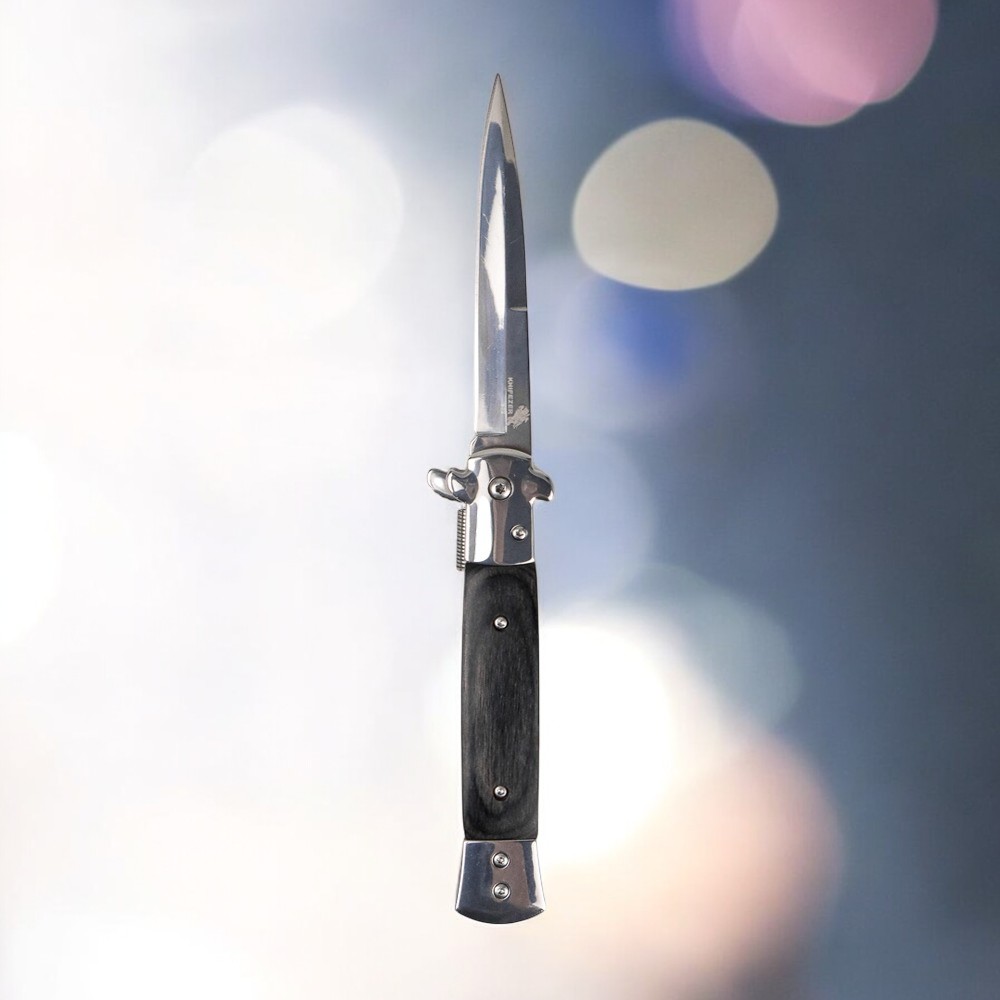 KNIFEZER Pisau Saku Lipat Folding Portable Knife Tool Wood Grip - S12 Gambar produk KNIFEZER Pisau Saku Lipat Folding Portable Knife Tool Wood Grip - S12