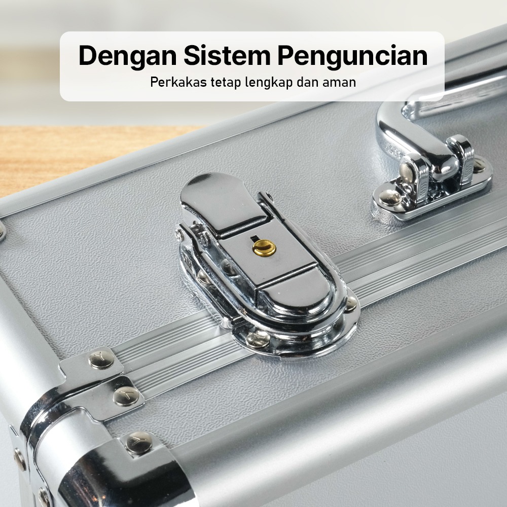 Gambar produk TaffGUARD Tas Koper Penyimpanan Barang Toolbox Hard Case Aluminium - TF-29