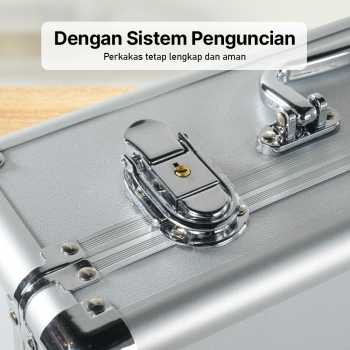 Gambar produk TaffGUARD Tas Koper Penyimpanan Barang Toolbox Hard Case Aluminium - TF-29