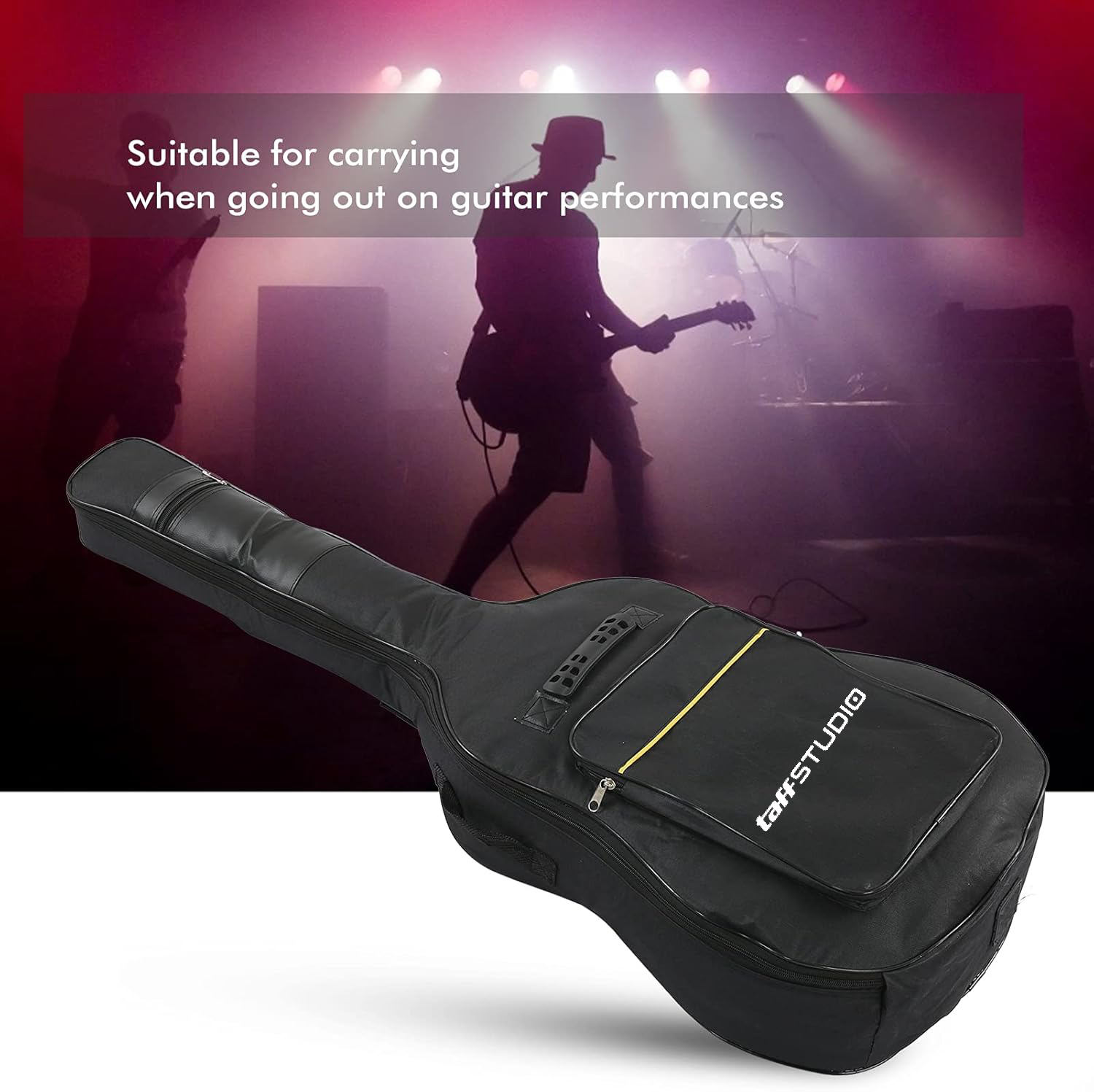 TaffSTUDIO Tas Gitar Oxford Guitar Bag Double Strap 40-41 Inch - XAZ5 Gambar produk TaffSTUDIO Tas Gitar Oxford Guitar Bag Double Strap 40-41 Inch - XAZ5