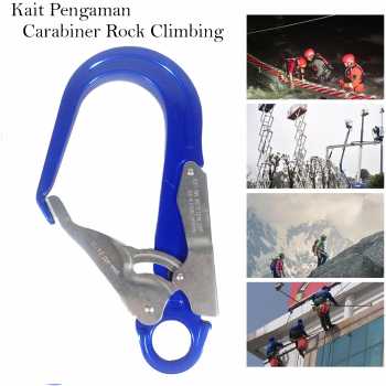 Zhibo Kait Pengaman Carabiner Rock Climbing Mountain Self Locking 25kN - CE323