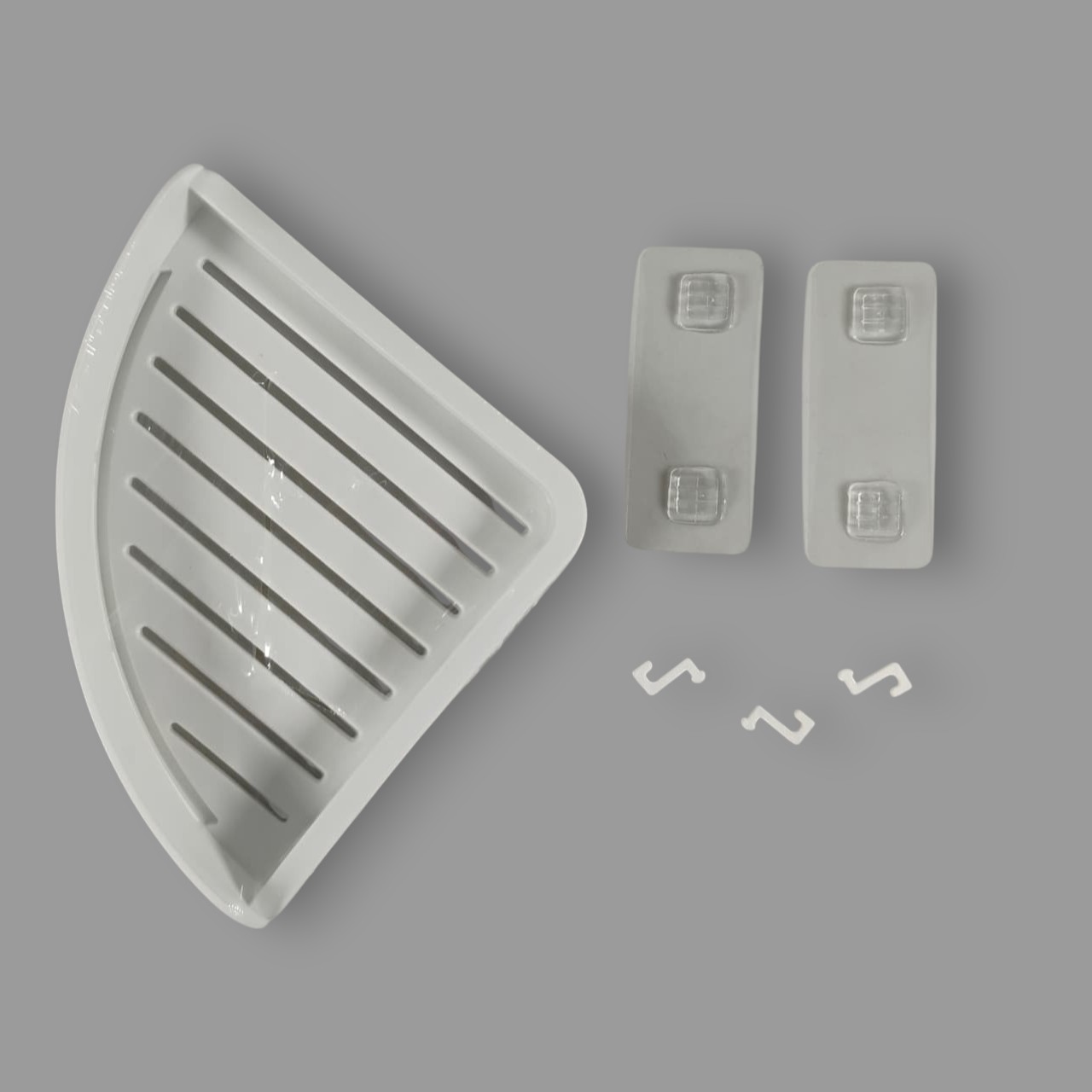 Gambar produk Lampstand Rak Sudut Kamar Mandi Triangular Bathroom Corner Shelf ABS - JXM-ZWJ0001