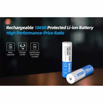 XTAR Baterai Rechargable 18650 3500mAh 3.6V 10A 1 PCS - XT35