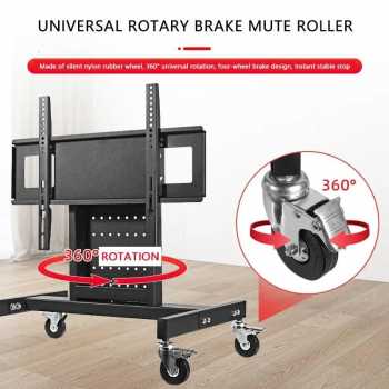Gambar produk IBOWZ Bracket TV Floor Stand Wheel VESA 600x400 for 32-65 Inch TV - IB-65