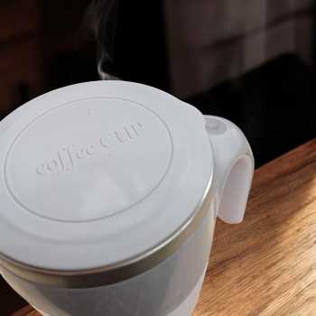 Gambar produk Ditim Cangkir Aduk Otomatis Baterai AAA Self Stirring Mug 380ml - HQ-630